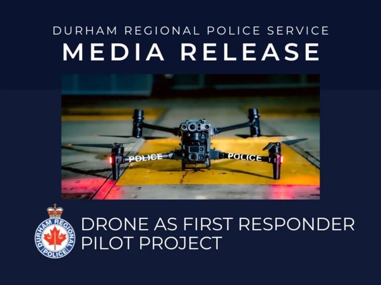 Durham Regional Police Service (Drp Dfr Pilot Project Media Release | Photo Credits: Drps