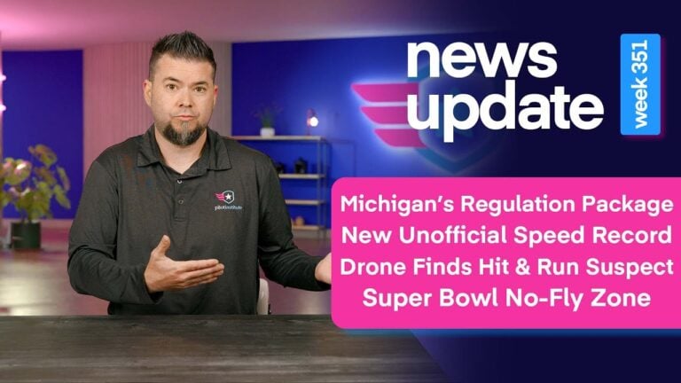 Proposed Drone Regulation Package, Speed Record, Drone Finds Suspect, &Amp; The Super Bowl