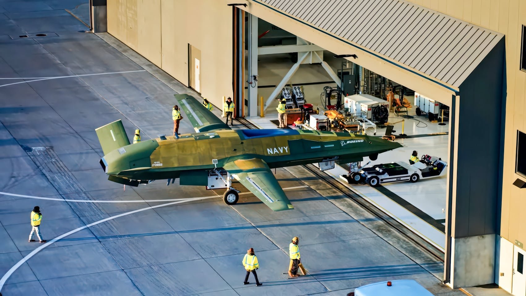 U.s. Navy Mq-25A Completes First Autonomous Taxi