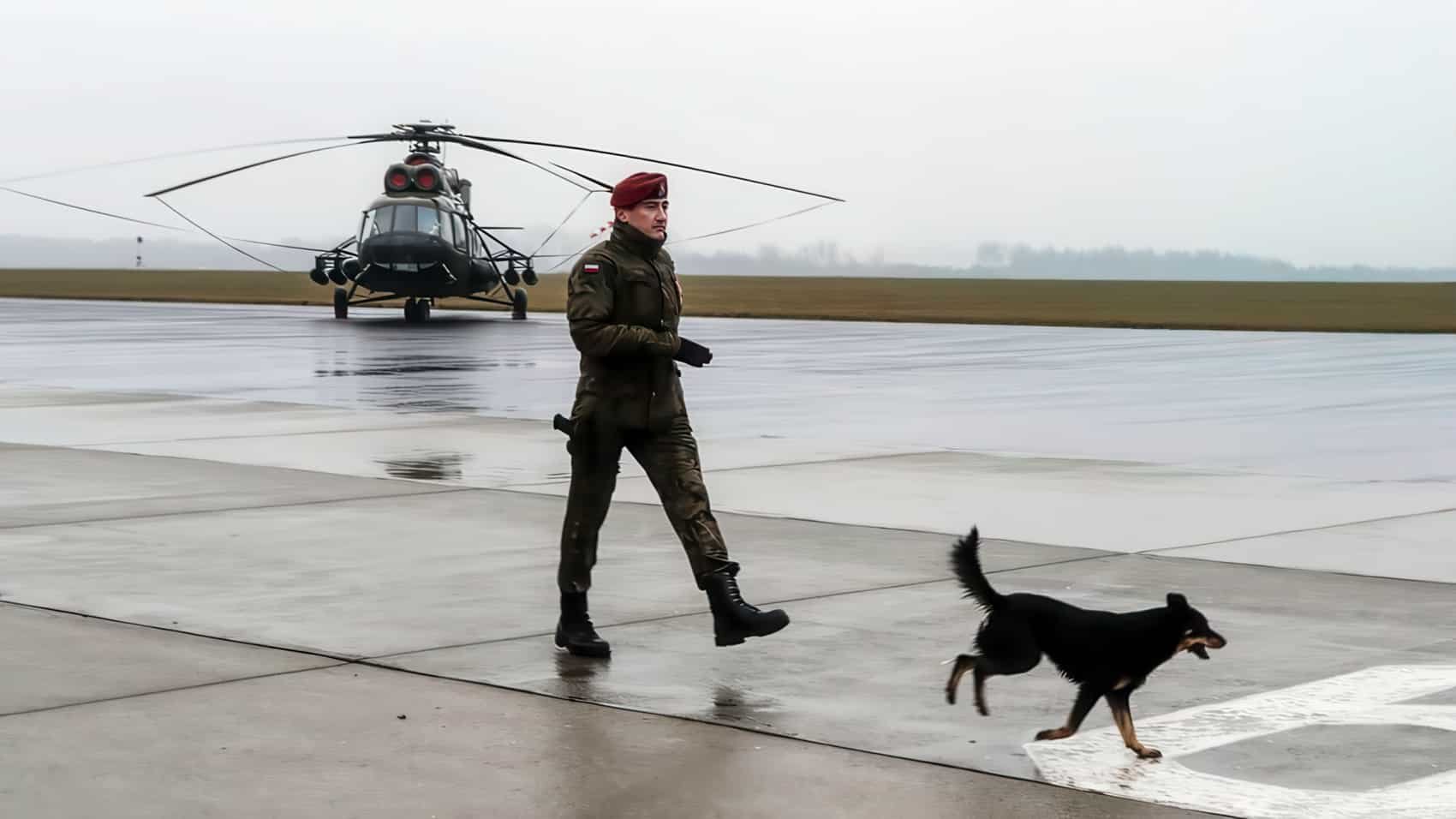 Unknown Drone Crashes Into Key Polish Helicopter Base