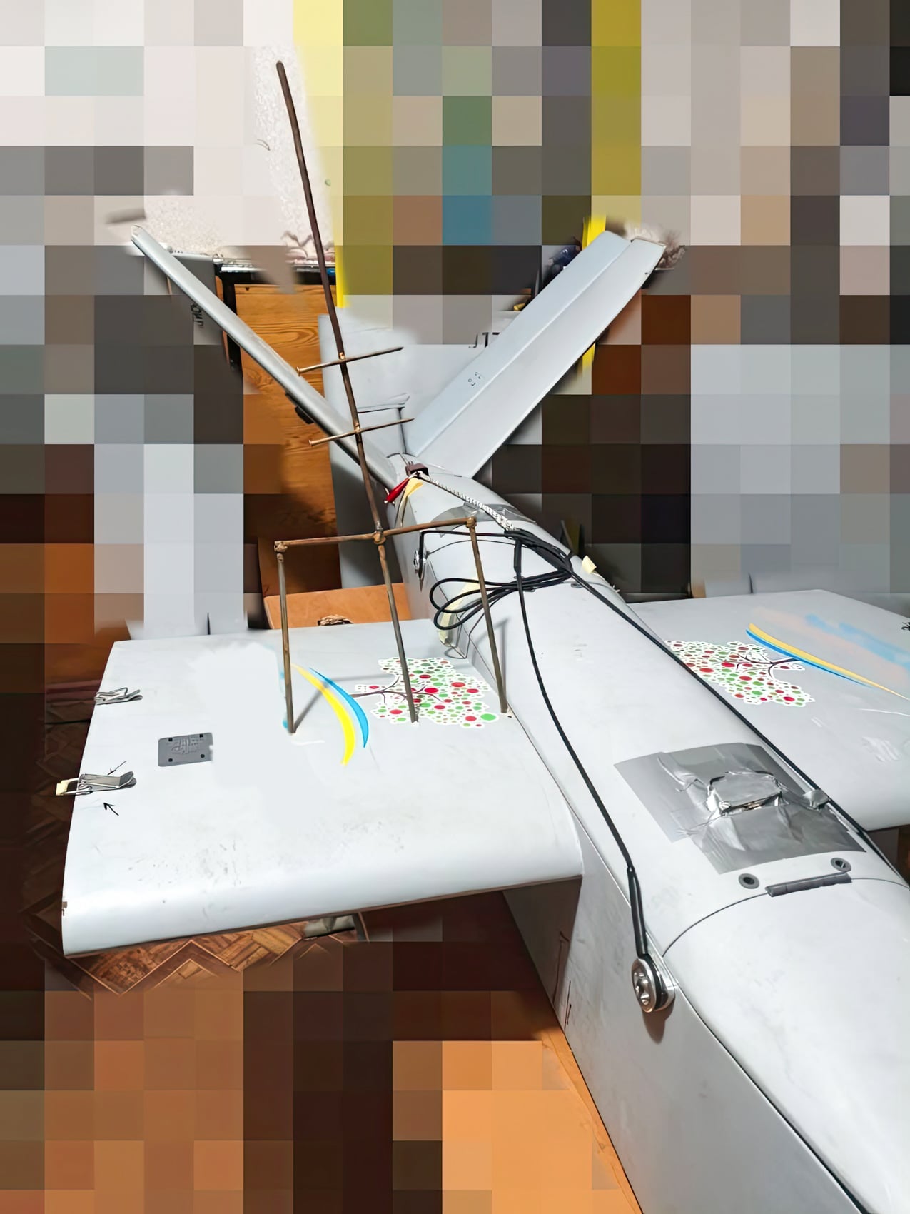 A Ukrainian Drone Came Home With A Russian Trident Stuck In It 3 A Ukrainian Drone Came Home With A Russian Trident Stuck In It
