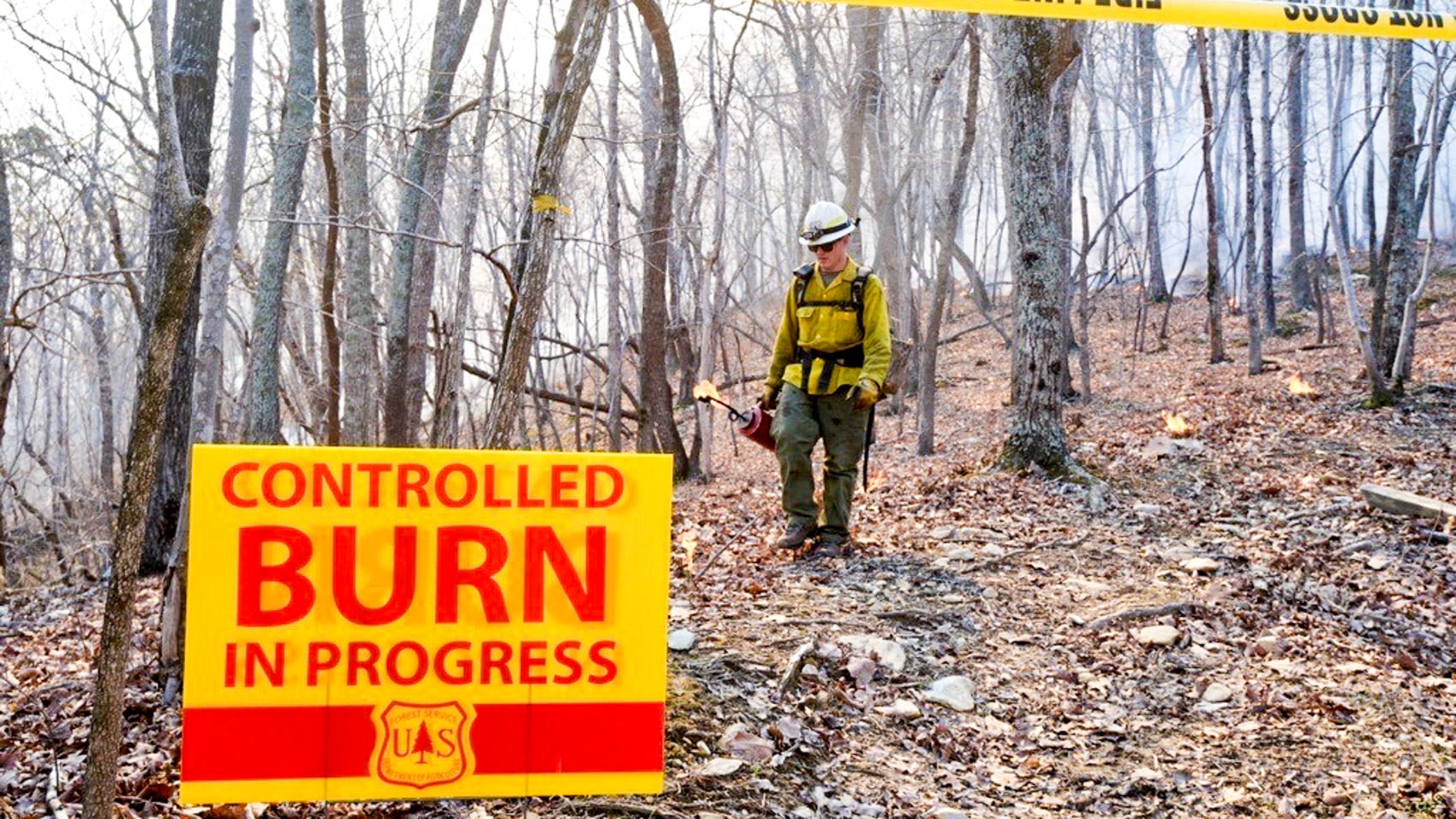 Drones Light The Fire At Pisgah National Forest