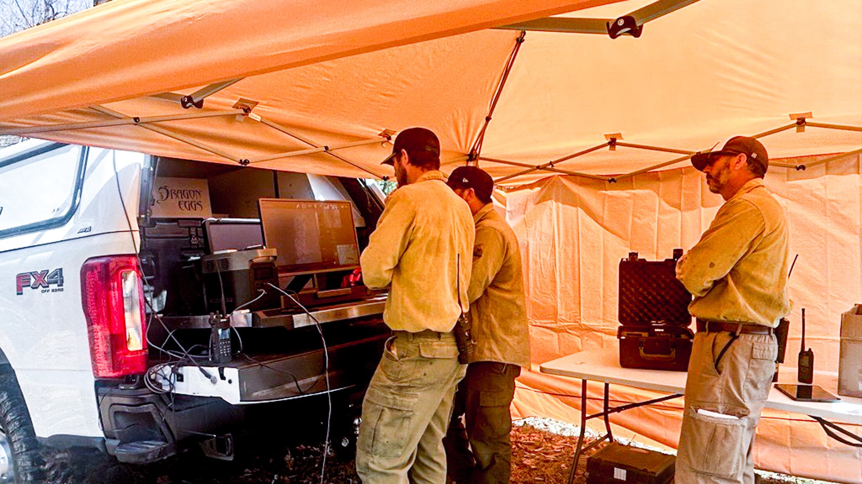 Drones Light The Fire At Pisgah National Forest