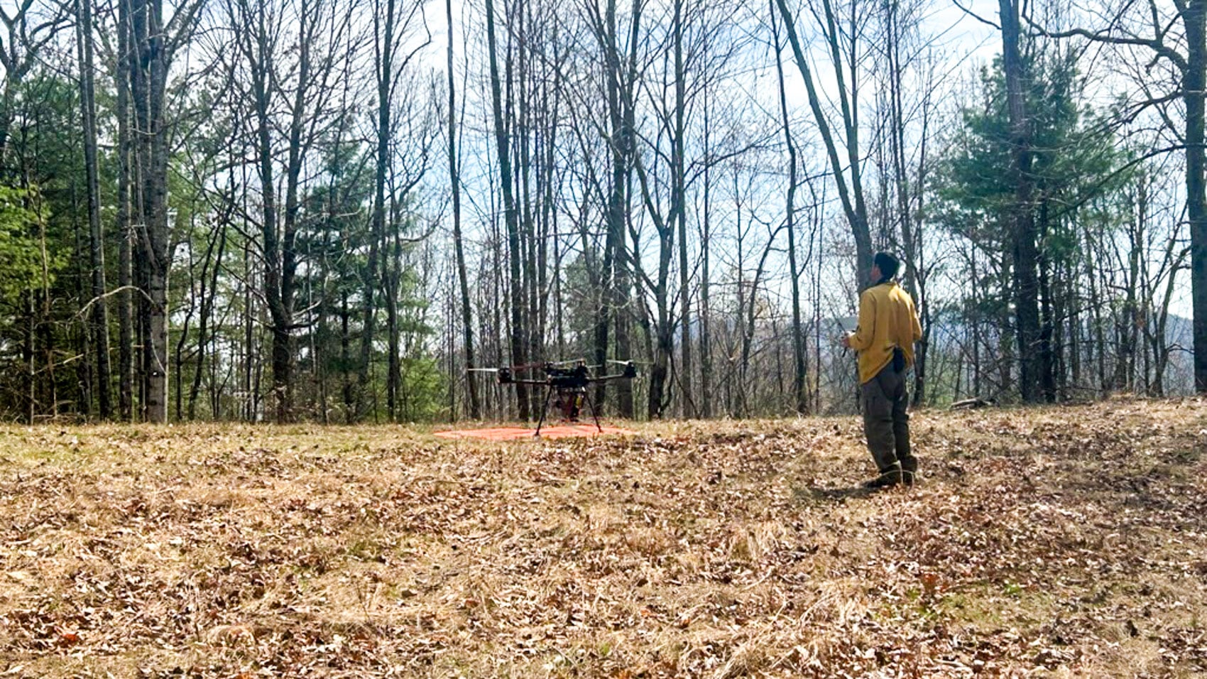 Drones Light The Fire At Pisgah National Forest