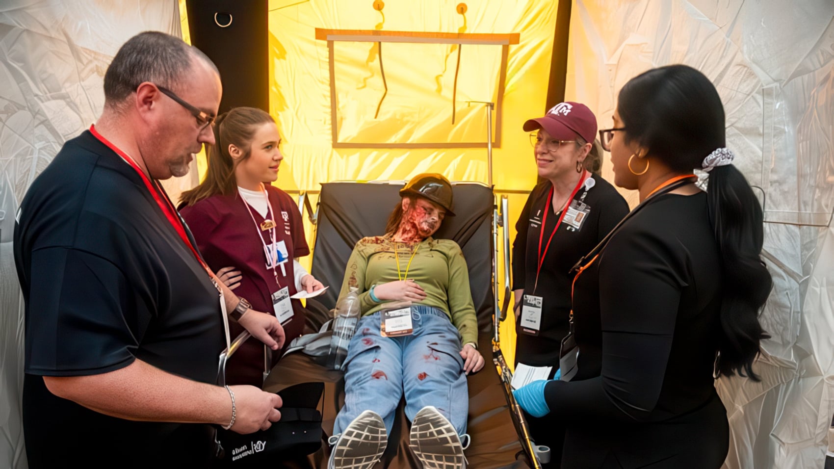 Drones Fly Over Texas A&Amp;M'S Mock Disaster City In Mass Casualty Drill