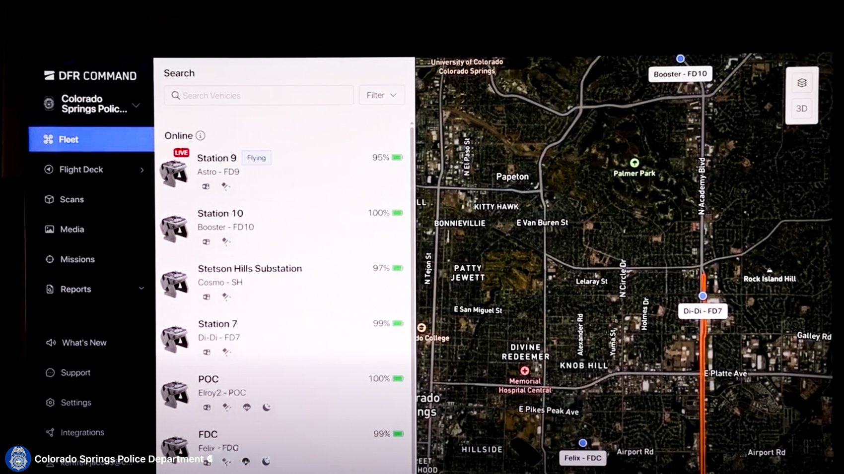 Colorado Springs Pd Drone Tracks Juvenile Suspects Through Creek