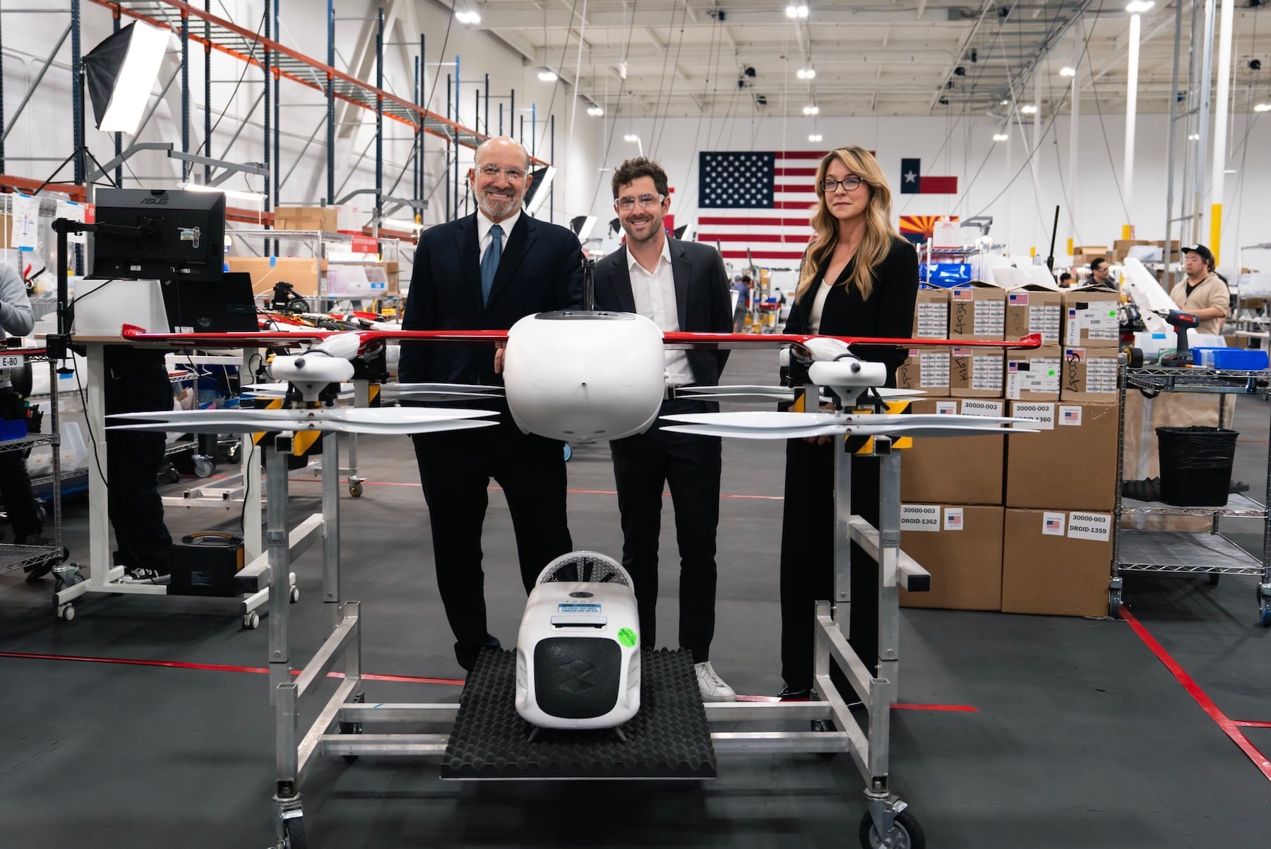Zipline Hosts Commerce Secretary Lutnick At Its Us Autonomous Aircraft Factory