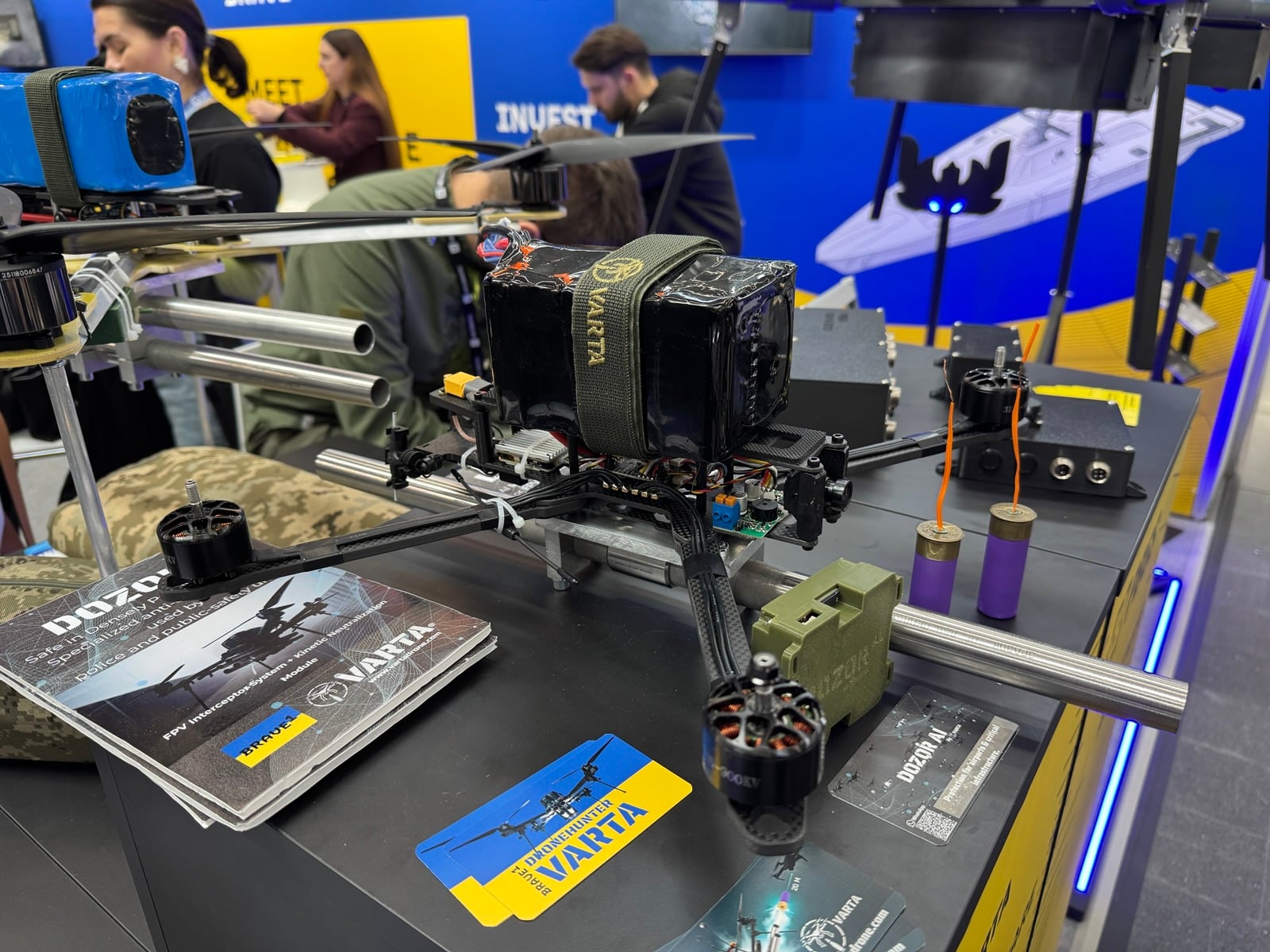 Varta Put A Shotgun On A Drone. Ukraine'S Frontlines Say It Works. 1 Ukraine'S Drone Industry Arrives In Dรผsseldorf, And It Has Receipts