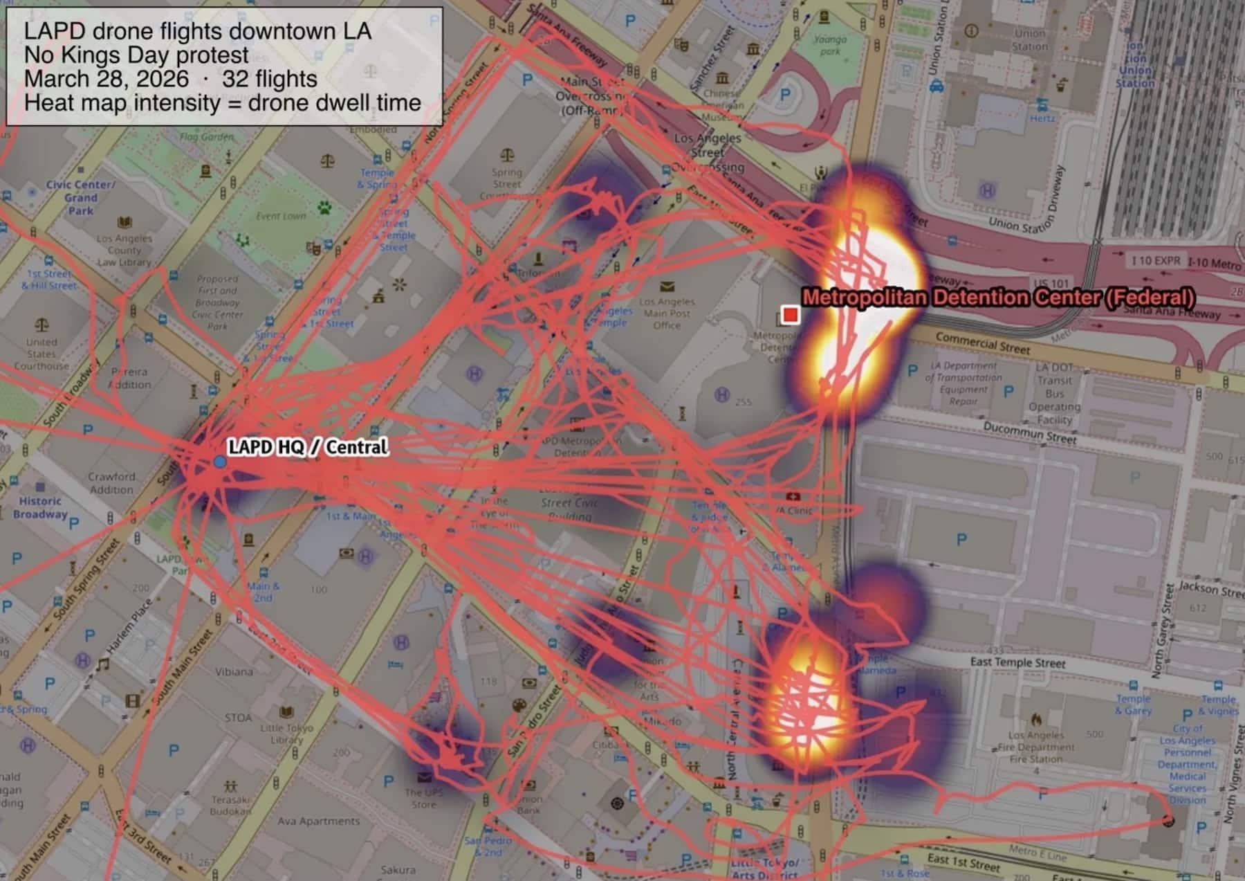 Lapd Skydio Drones Orbited No Kings Protest For Seven Hours, Flight Records Show