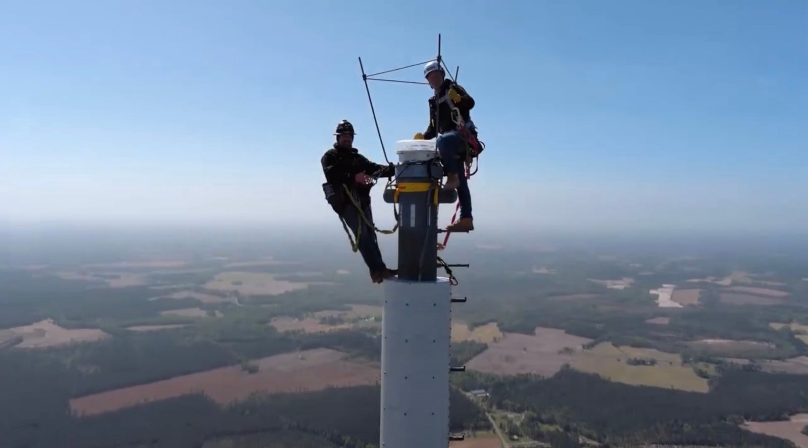 Fcc Chairman Brendan Carr Climbs 2,000-Foot Tower, And It Looks Like A Drone Captured The Whole Thing