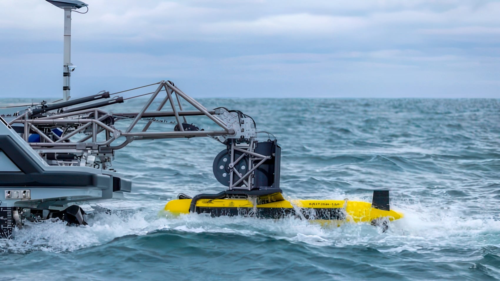 Kraken Katfish Launches Itself From Turkish Navy Drone Boat