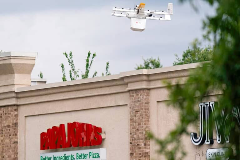 Drone Delivery Sandwiches Land At Papa Johns Stores