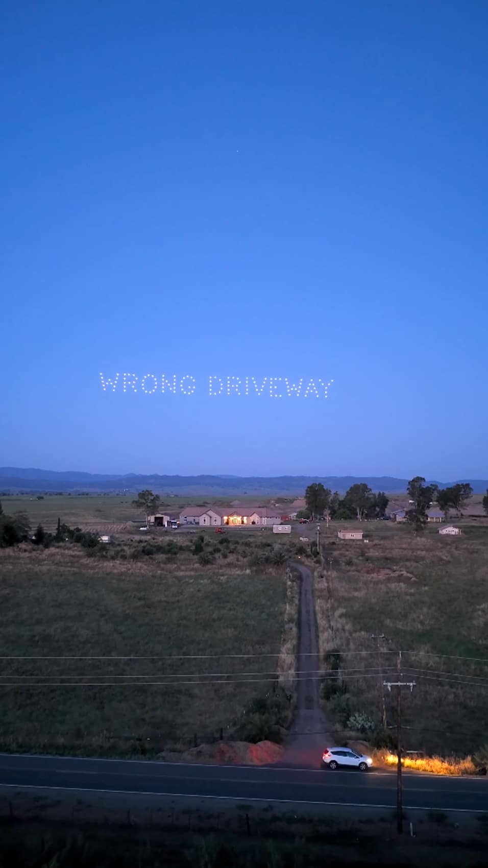 California Homeowner Solves Delivery Problem With Drone Show
