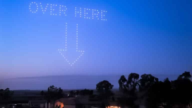 California Homeowner Solves Delivery Problem With Drone Show