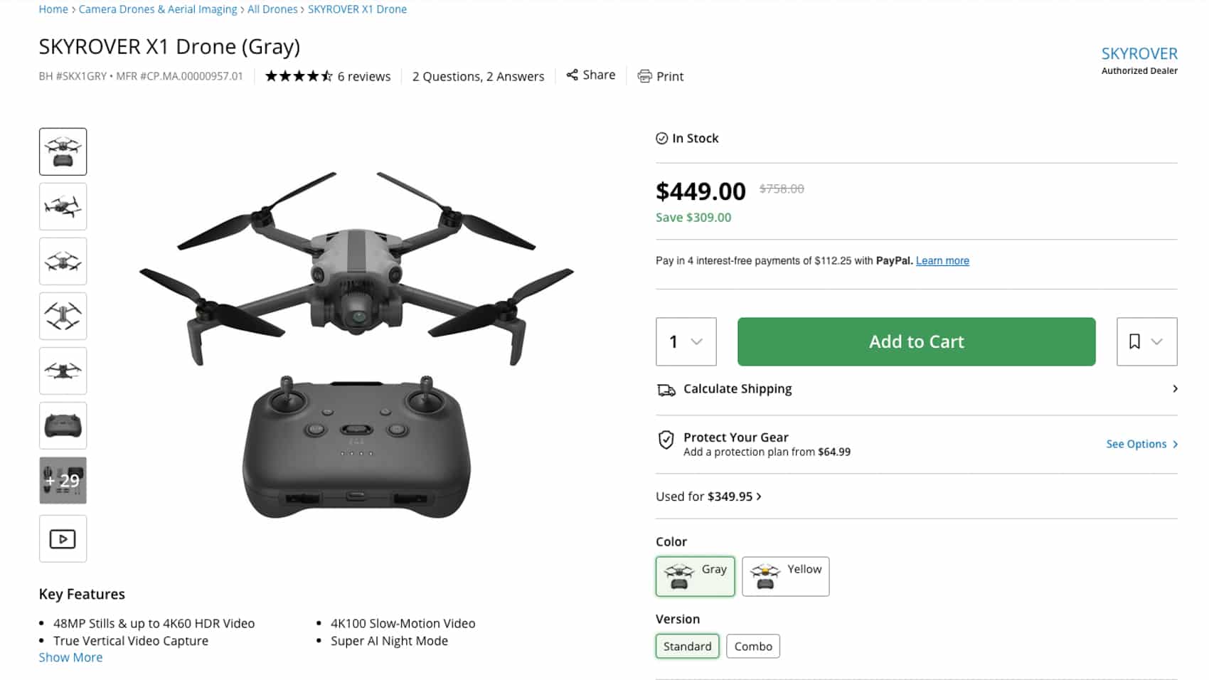 Skyrover X1 Crashes To $449 For Memorial Day