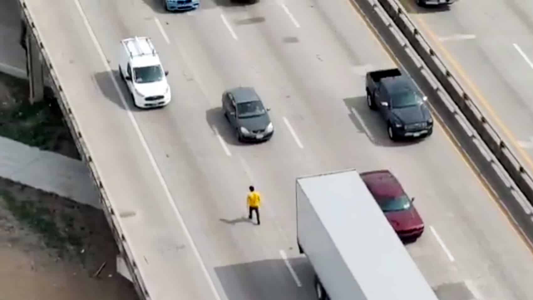 Dallas Pd Drone Saves Man From I-45 A Day After Dfr Launch