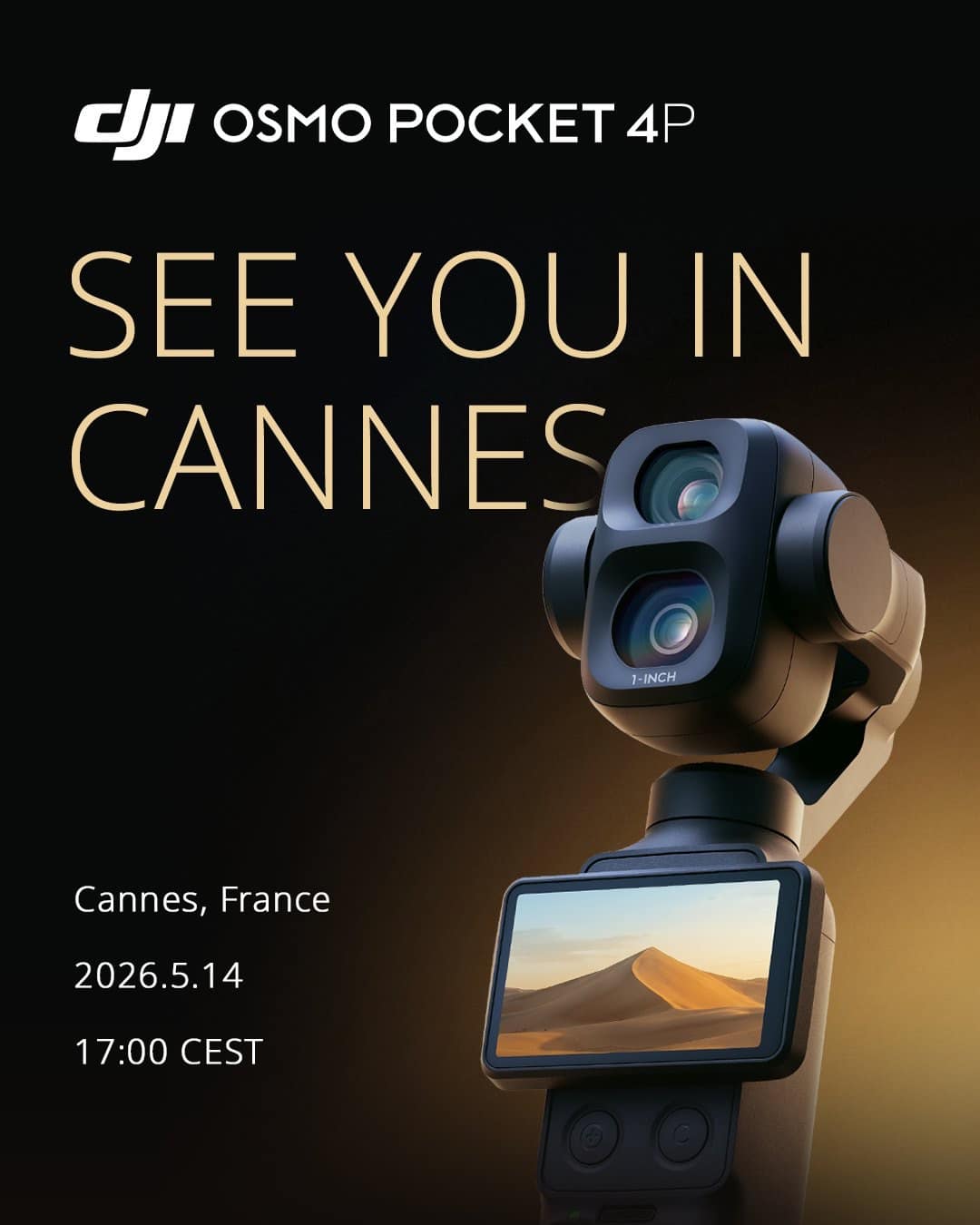 Dji Brings Osmo Pocket 4P To Cannes On May 14, Mid-Film Festival