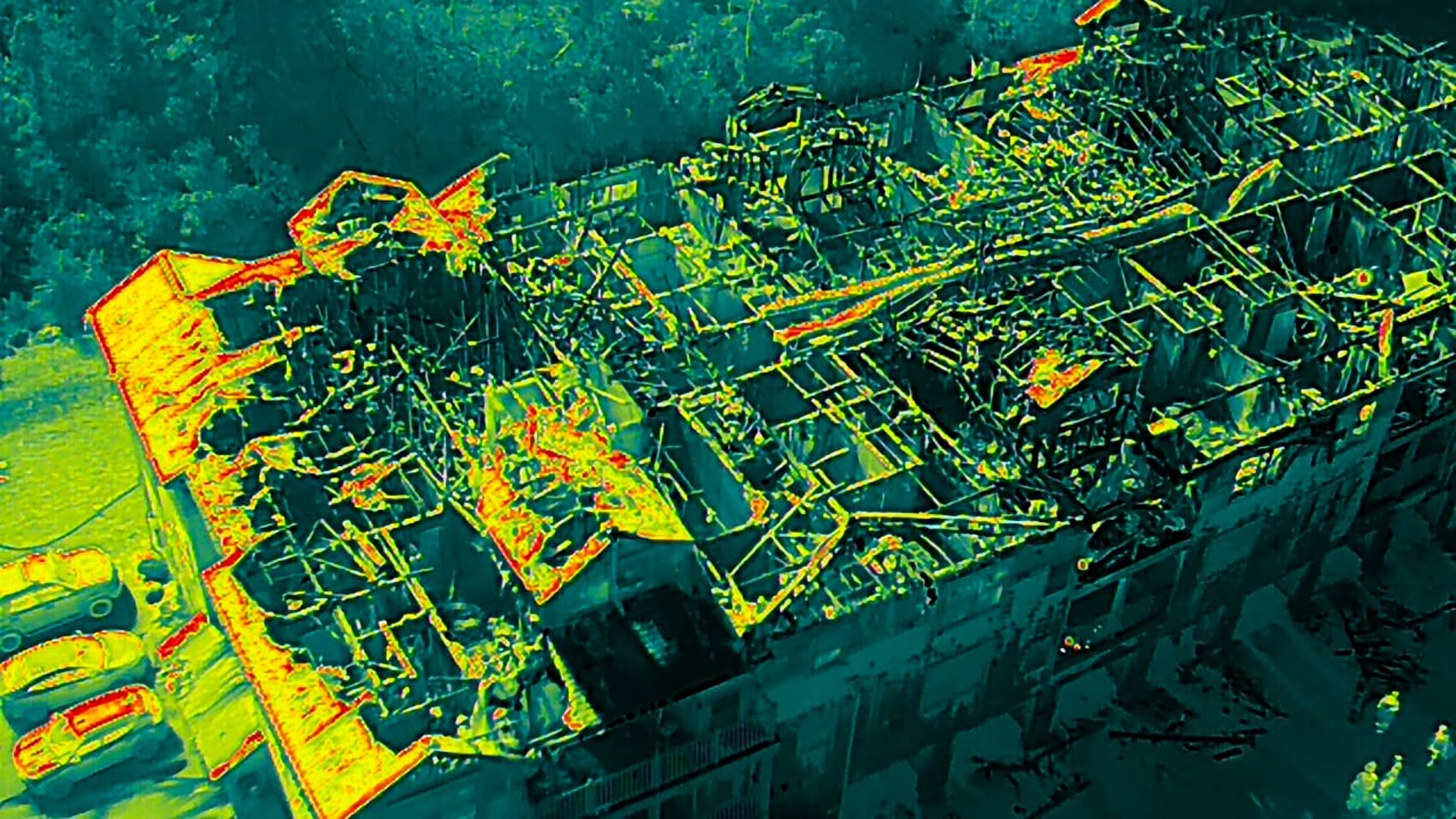 Dji Matrice 300 Rtk Found Hidden Hotspots In Clarkson Apartment Fire