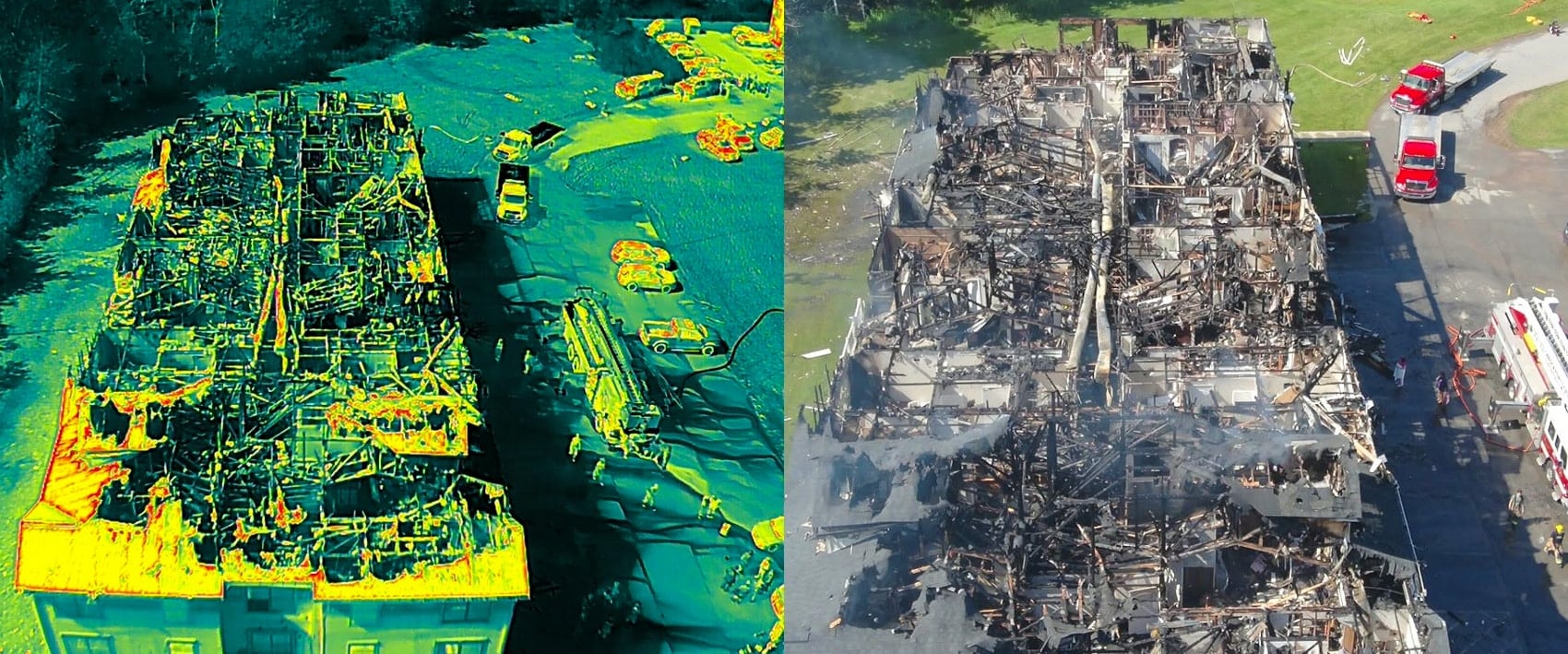 Dji Matrice 300 Rtk Found Hidden Hotspots In Clarkson Apartment Fire