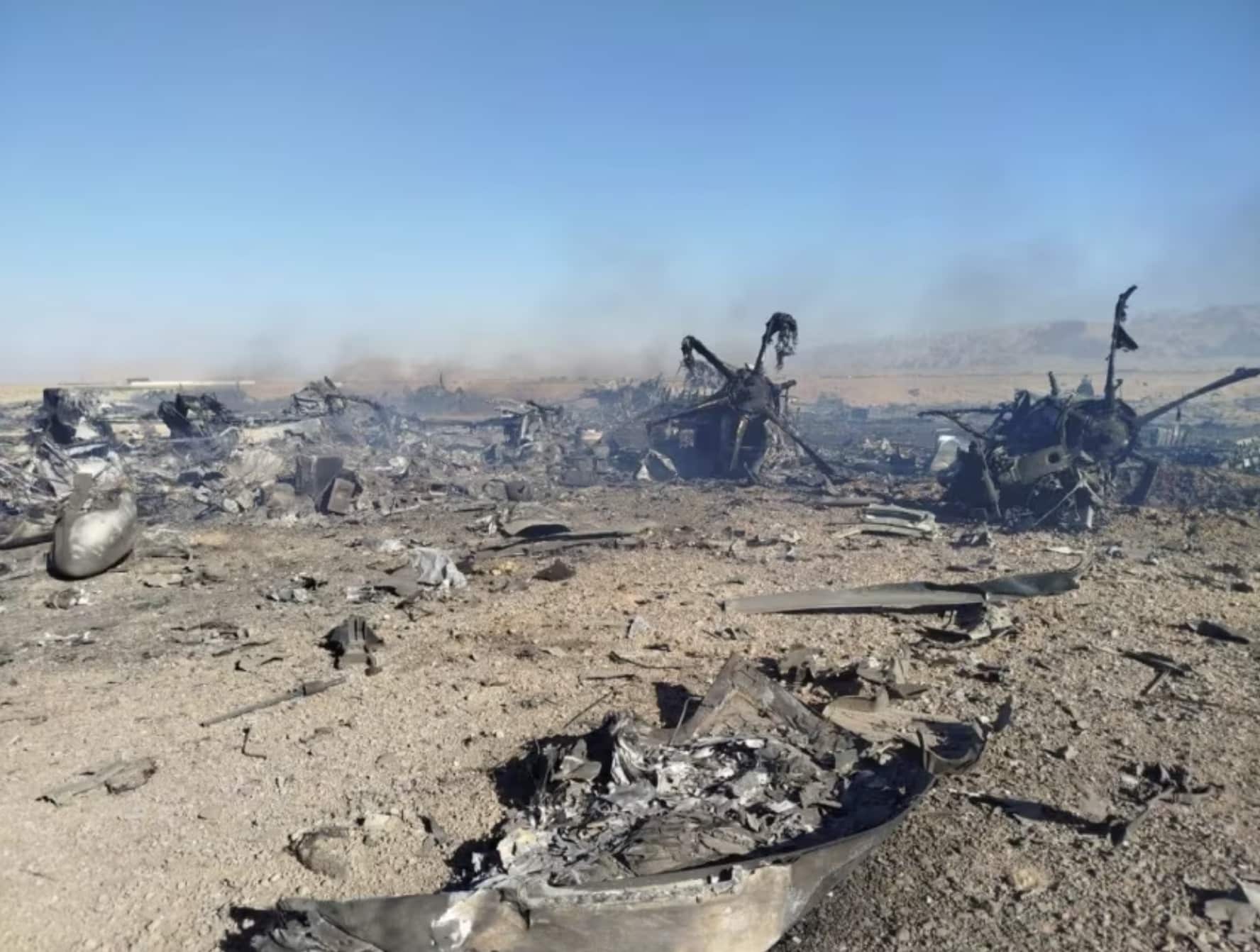 Wreckage Said To Be Several Downed Aircraft, Photographed Roughly 50 Kilometers From Esfahan, Iran, On April 5, 2026. The Image Was Released By Iranian State Media And Geolocated By Cnn; Iranian Forces Claimed They Shot Down The Aircraft Shown. Credit: Islamic Revolutionary Guard Corps