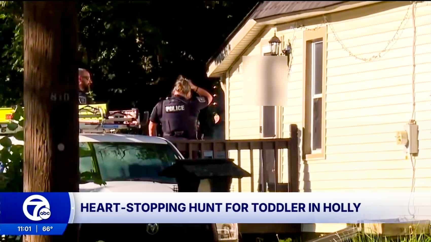 Oakland Sheriff Drones, K-9 Find Missing Holly Toddler Safe