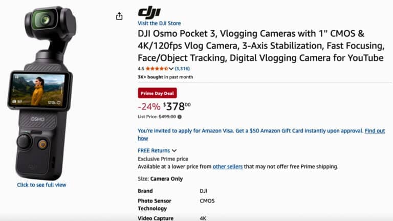 Osmo Pocket 3 Drops To $378—Still Your Best Gimbal