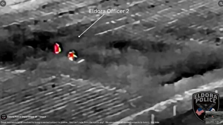 Eldora Police Drone Thermal Cam Finds Iowa Felony Suspect