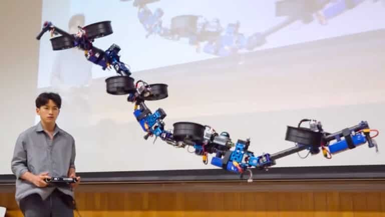 Dragon Drone Reshapes Itself Midair To Fit Through Gaps